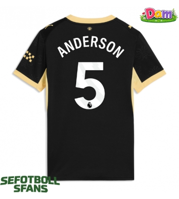 Manchester City Elliot Anderson #5 Bortatröja Kvinnor 2026-27 Kortärmad